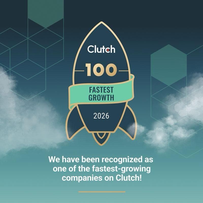 Clutch Clutch 100 Fastest Growing Companies 2026 badge for Software Pro Digital