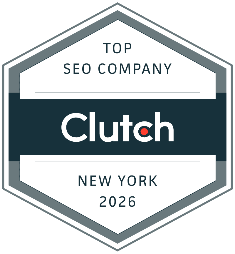 Clutch Top SEO Company, New York 2026 badge for Software Pro Digital