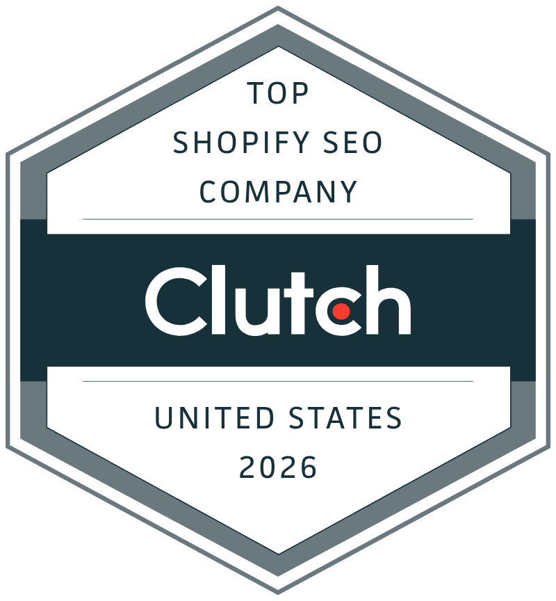 Clutch Top Shopify SEO Company, United States 2026 badge for Software Pro Digital