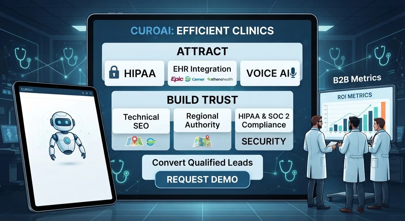 Digital marketing strategy for generating B2B leads for healthcare AI platforms